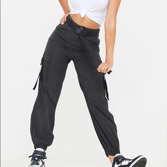 PrettyLittleThing Pants - NWT Black Cargo Pants